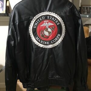 2XL Mens leather MARINE jacket